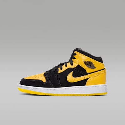 Nike Air Jordan 1 Mid イエロー/ブラック 27.5 cm Buty dla dużych dzieci Air Jordan 1 Mid SE. Nike PL